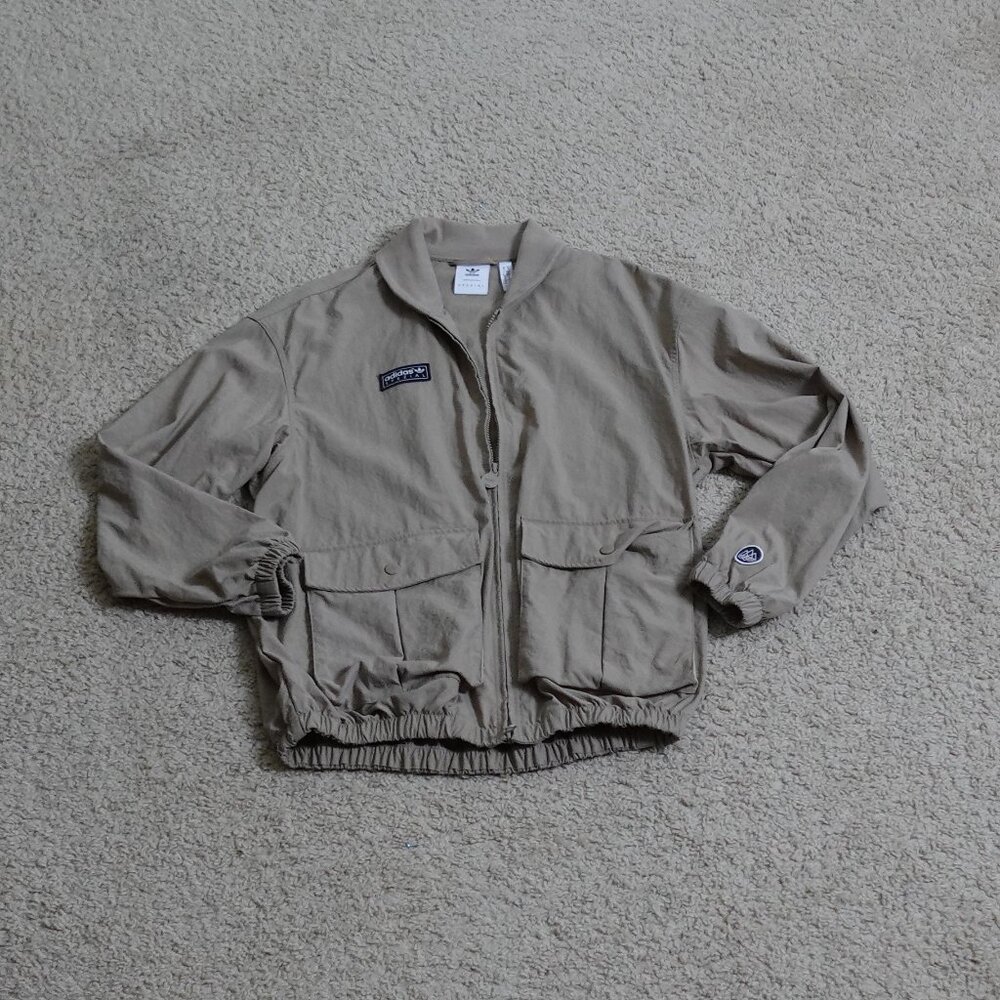 Medium - Adidas Spezial SPZL Jacket Beige Pockets Patches